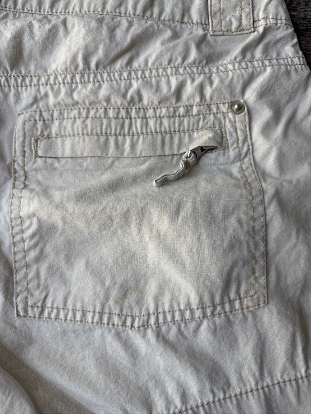 U.S. Polo Assn. Cream Casual Utility Shorts - Picture 4 of 5